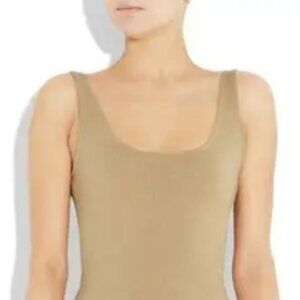 Ralph Lauren Black Label, Cashmere Silk Blend Scoop Neck Tank Top, Natural